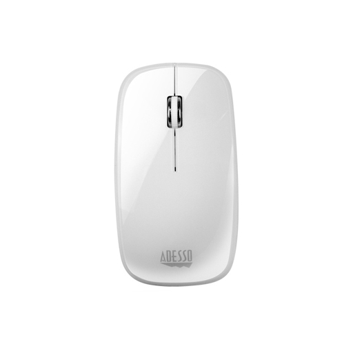 Adesso IMOUSE M300W Mouse - Bluetooth - USB-Optical-3 Button(s) - Glossy White - Wireless